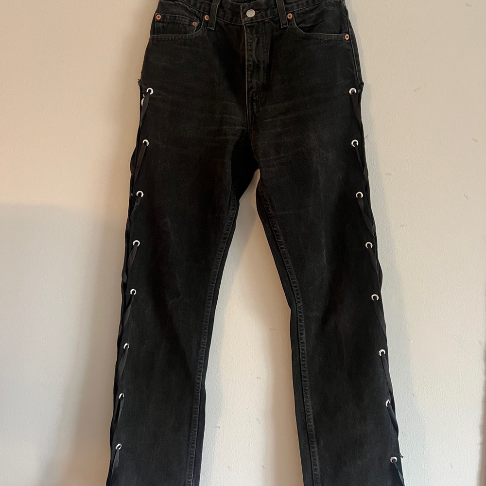 Urban Renewal Recycled Lace-Up Grommet Levi’s Jean